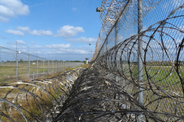 Zapora na granicy z Obwodem Kaliningradzkim